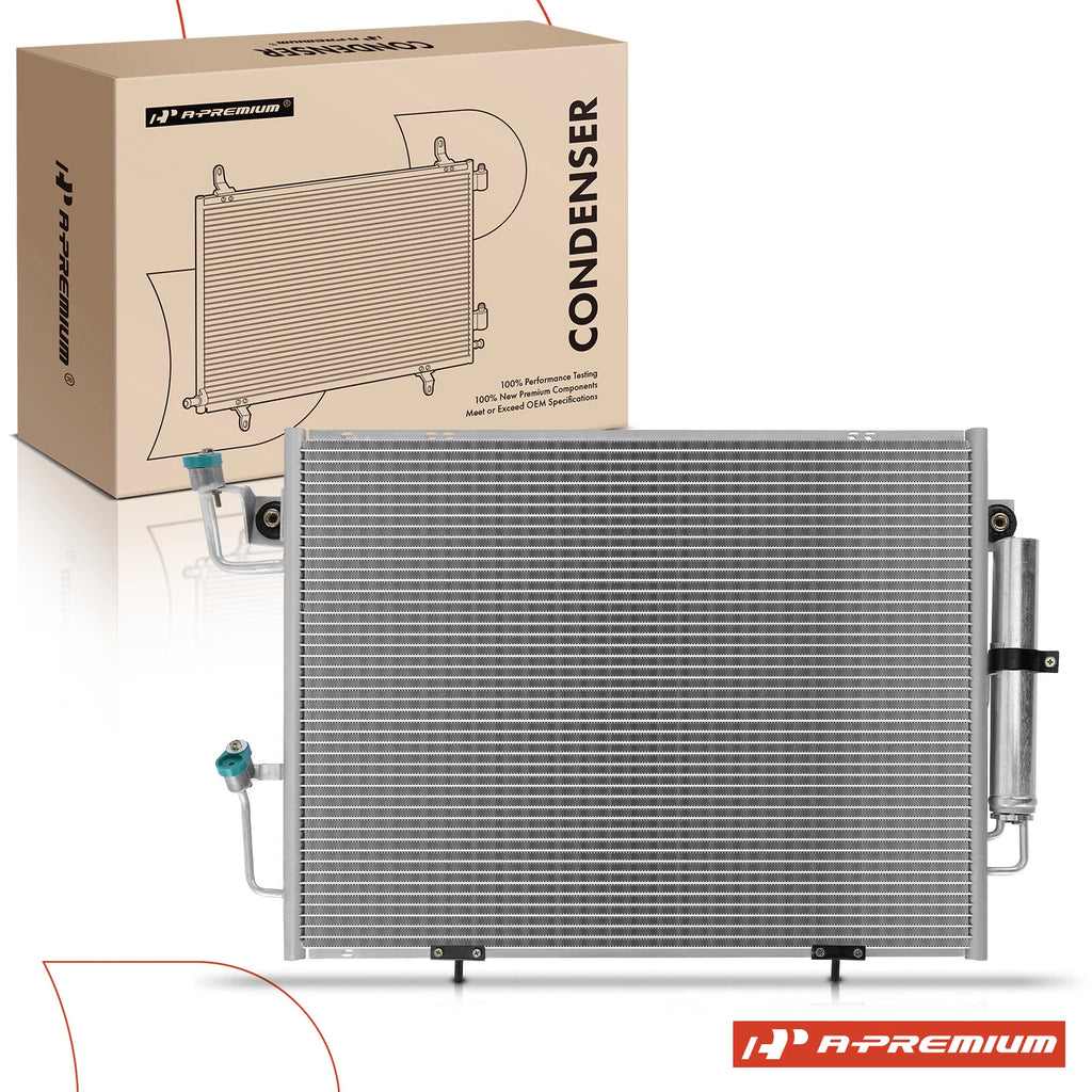 A/C Condenser with Bracket & Receiver Drier for Mitsubishi Montero (2000–2006)