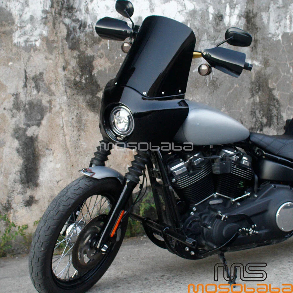 Detachable Tall Fairing Windshield for Harley Street Bob FXDB Dyna (2006-2017)