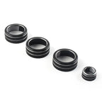 4 x AC Climate Control Knob Ring Covers for Honda Civic (2022 - Present) Black