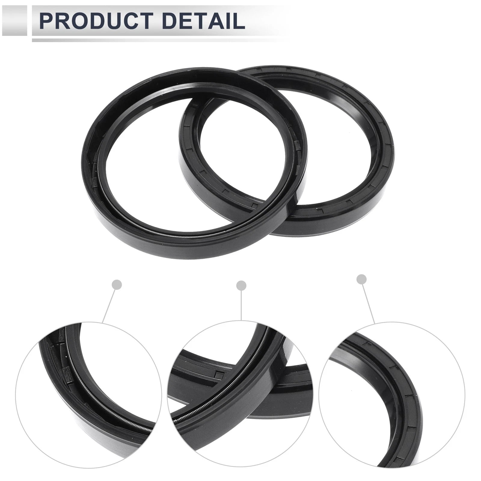 Set of 5 Oil Seal Rotary Shaft Seals for Various Models (75x90x12mm)