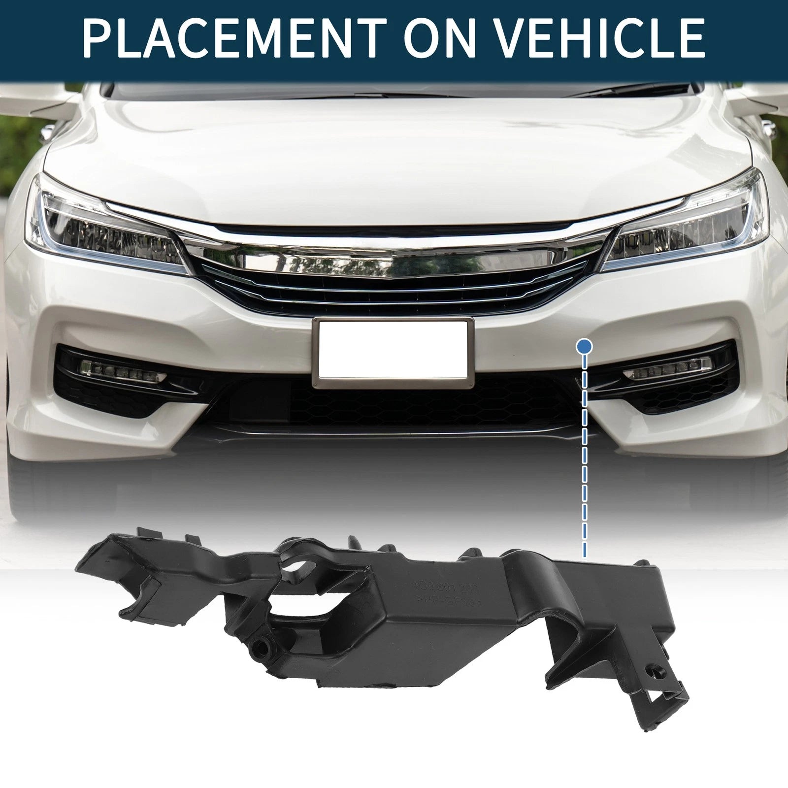 1pc Left Front Bumper Retainer Bracket No. 4G0807283 for Audi A6 (2011–2018)