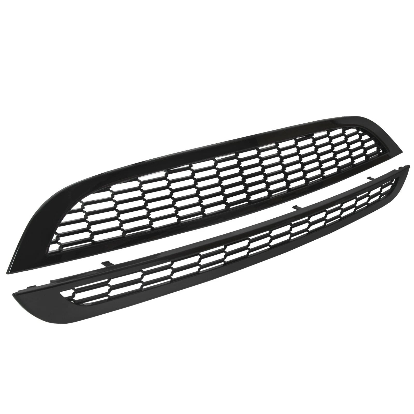 2X Honeycomb Mesh Front Bumper Grill for Mini Cooper (2002–2006)