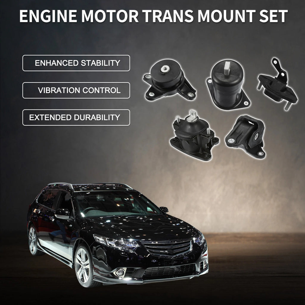 Engine Motor Trans Mount Set for Honda Accord 2.4L (2008–2012) & Acura TSX