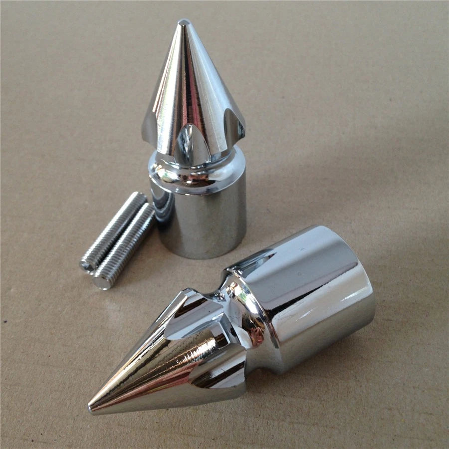Chrome Spike Bar Ends for Kawasaki Ninja 250 500 600 ZX7 ZX9 ZX10 Z1000
