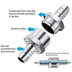 2X 3/8" 10mm Inline Check Valve for Fuel Petrol Diesel Liquid