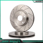 Front Drilled Slotted Brake Rotors for Pontiac Vibe (2007–2018) LEXUS ES350 ES300h