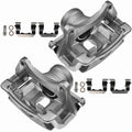 Pair Front Brake Calipers w/ Bracket for Kia Optima (2011–2015)