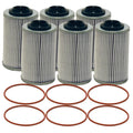 Set of 6 Wix XP Engine Oil Filters for Cadillac Chevy GMC Pontiac Saab V6