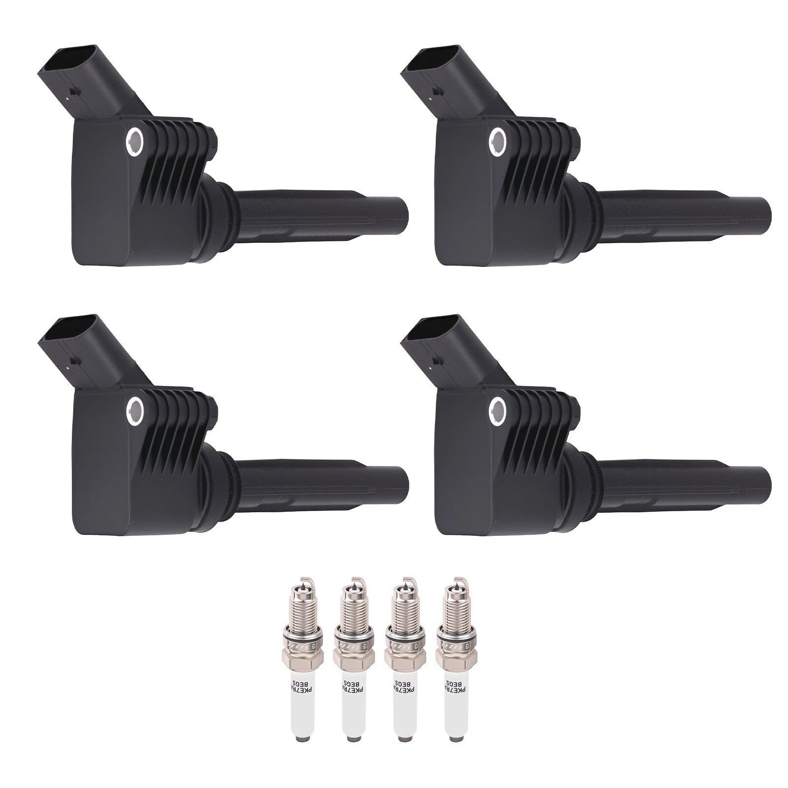 Set of 4 Ignition Coils & Spark Plugs for VW Jetta Audi A3 (2016–2018) 04C905110H