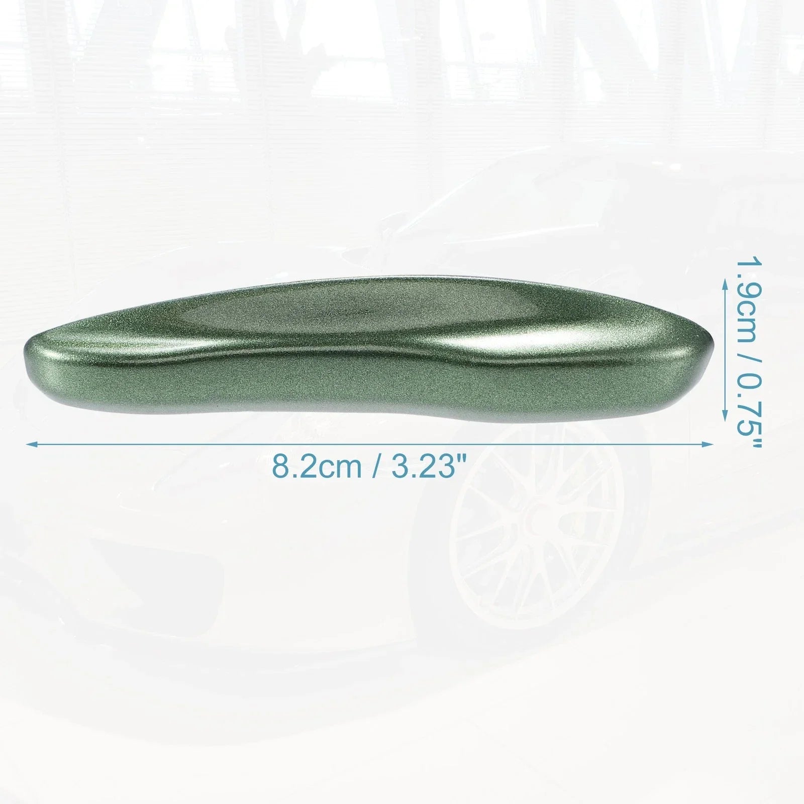 Car Remote Key Side Cover Case Set for Porsche Taycan 911 (2020-2021) Green