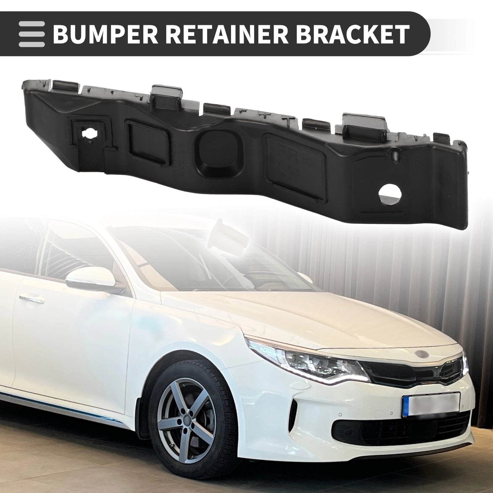 1pc Left Front Bumper Retainer Bracket No. 865132T000 for Kia Optima (2011–2015)