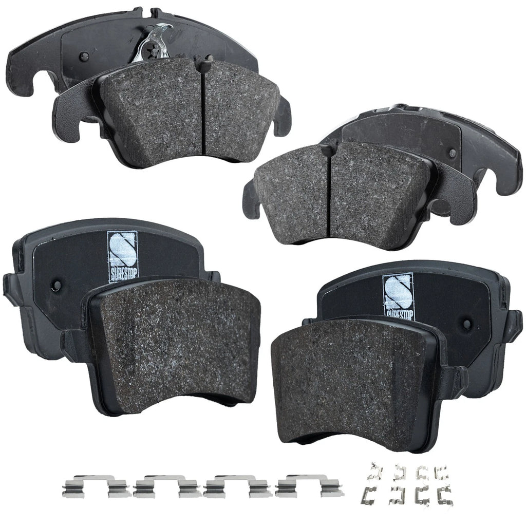 Set of 4 NAO Brake Pads for Audi A4 (2009–2016)