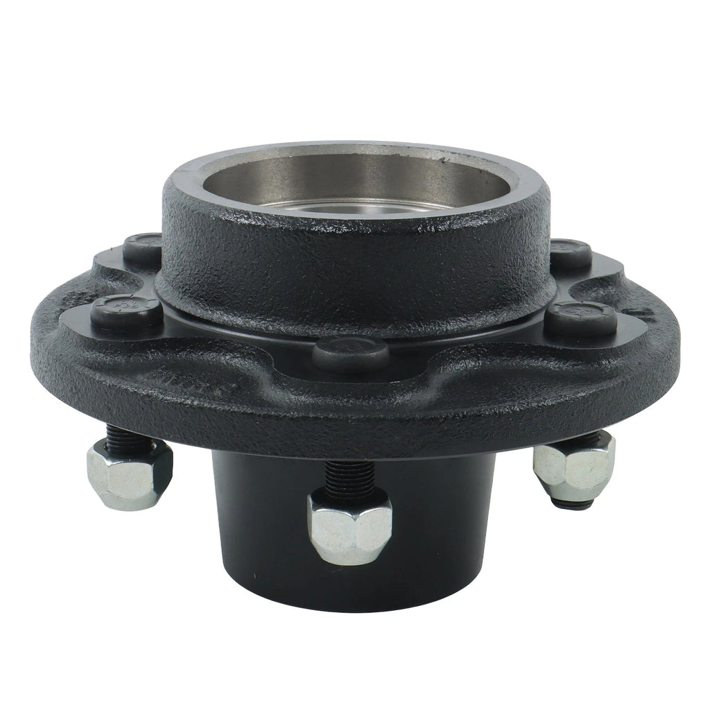 6 on 5.5 Trailer Axle Hub Kit with Circular Spindle Bearing (5200lbs)