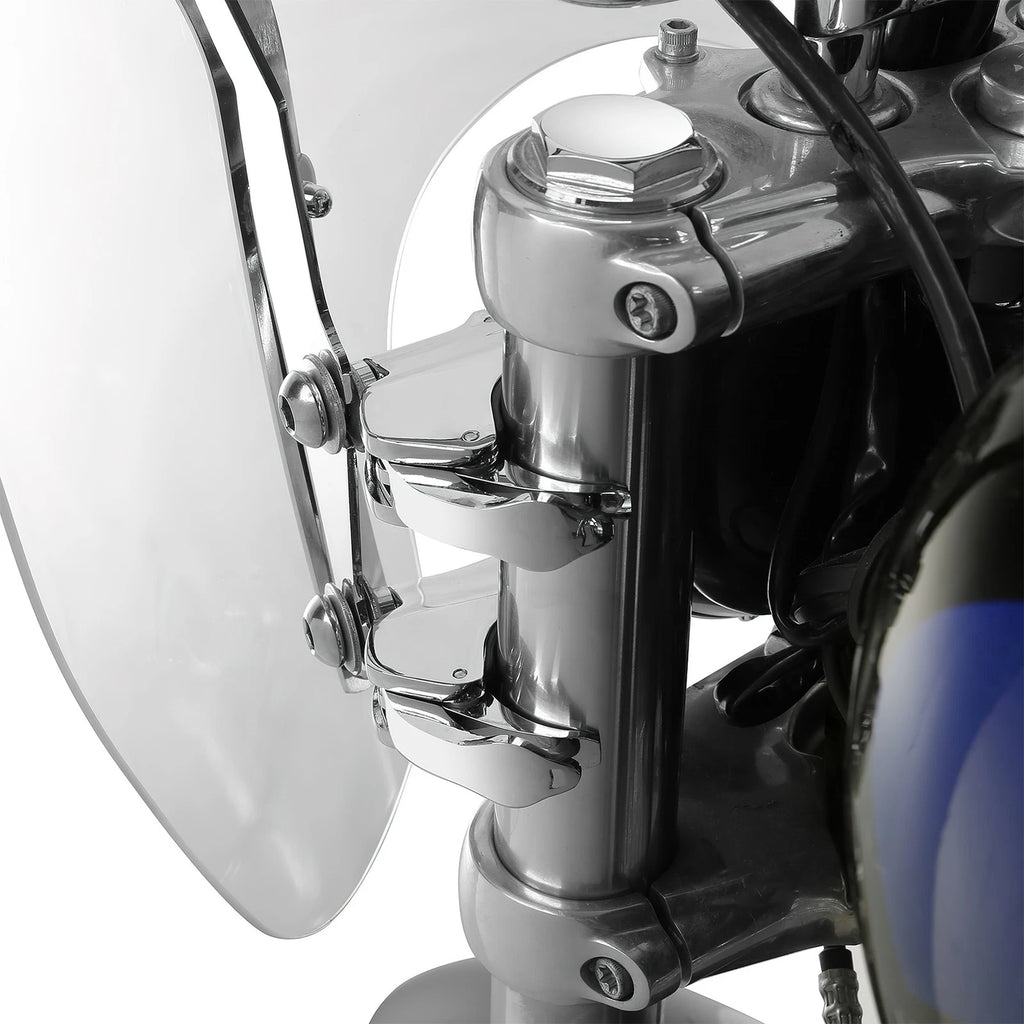 49mm Detachable Windshield Clamp for Harley Dyna (2006–2023)