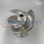 5 7/8" Stainless Steel Outboard Jet Impeller + Aluminum Flanged Liner