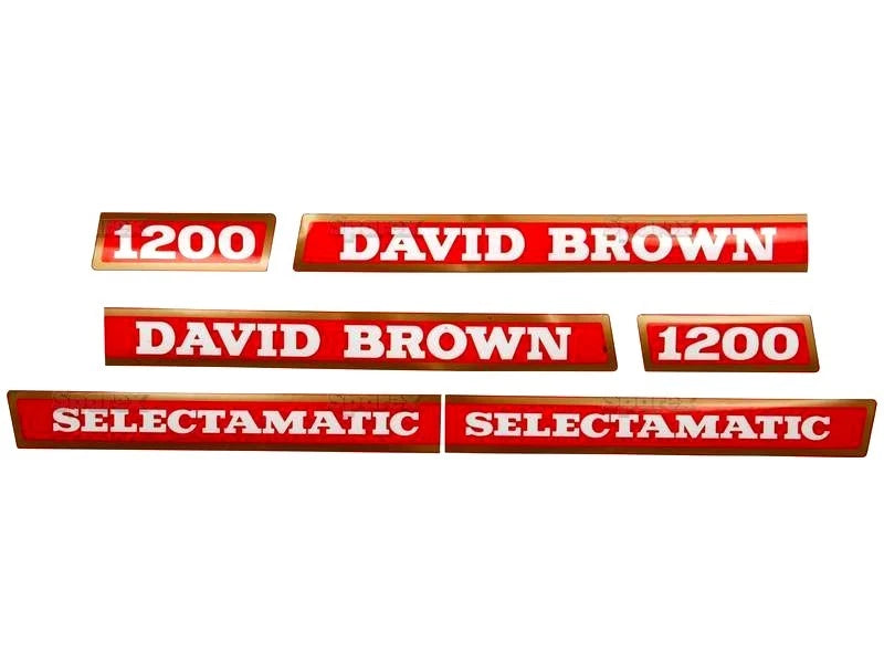 Decal Set for David Brown 1200 Tractors (1960–1970)