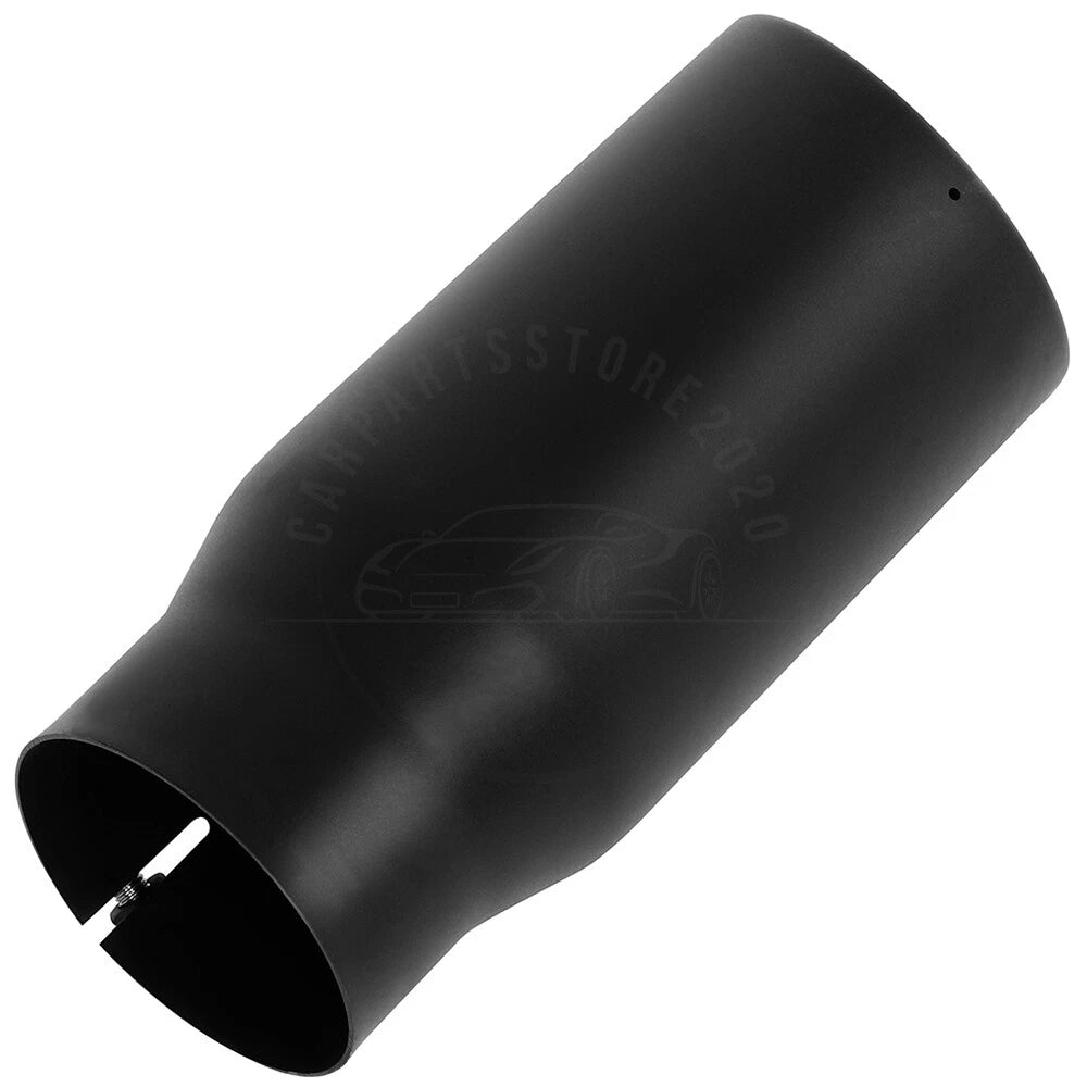 Stainless Steel Black Angle Cut Exhaust Tip for Universal (4" Inlet, 5" Outlet)