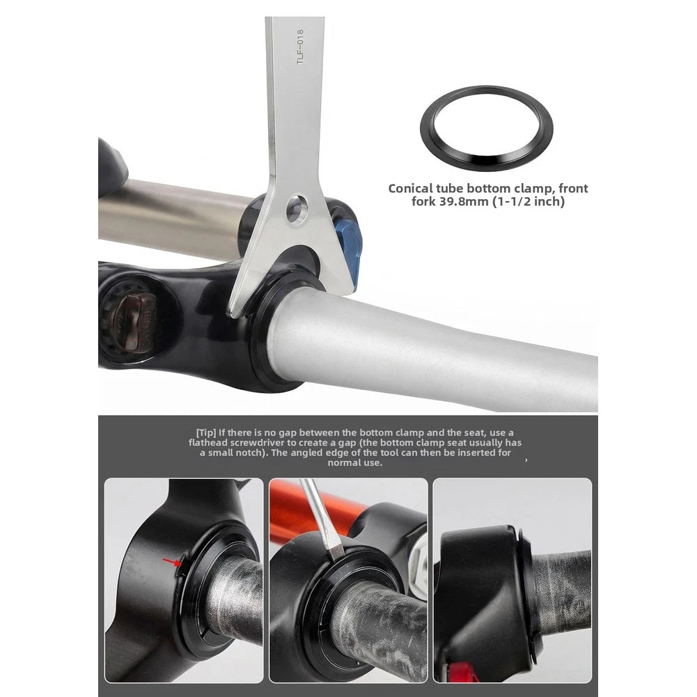 Headset Cup Remover Tool for Bicycle Fork Crown Race Adjustment