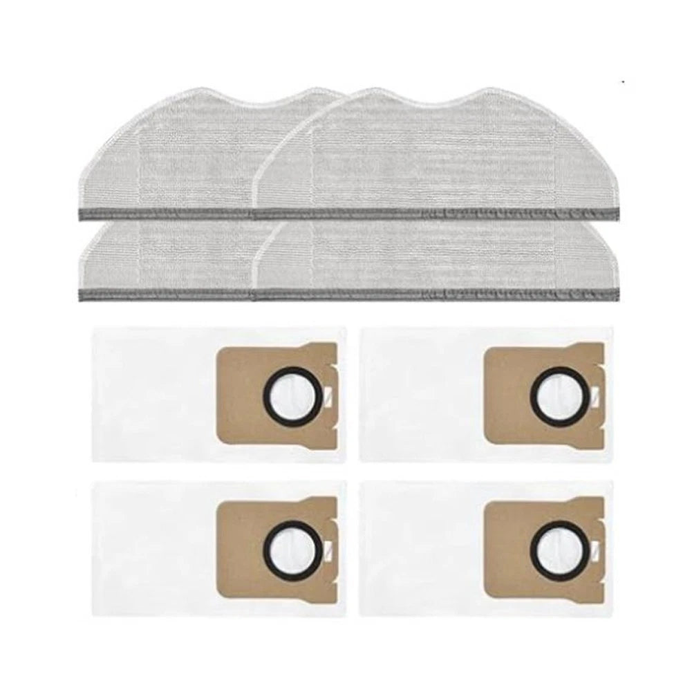 48 Dust Bags & 8 Mop Cloths for Xiaomi H40 OV51 Vacuum Cleaner