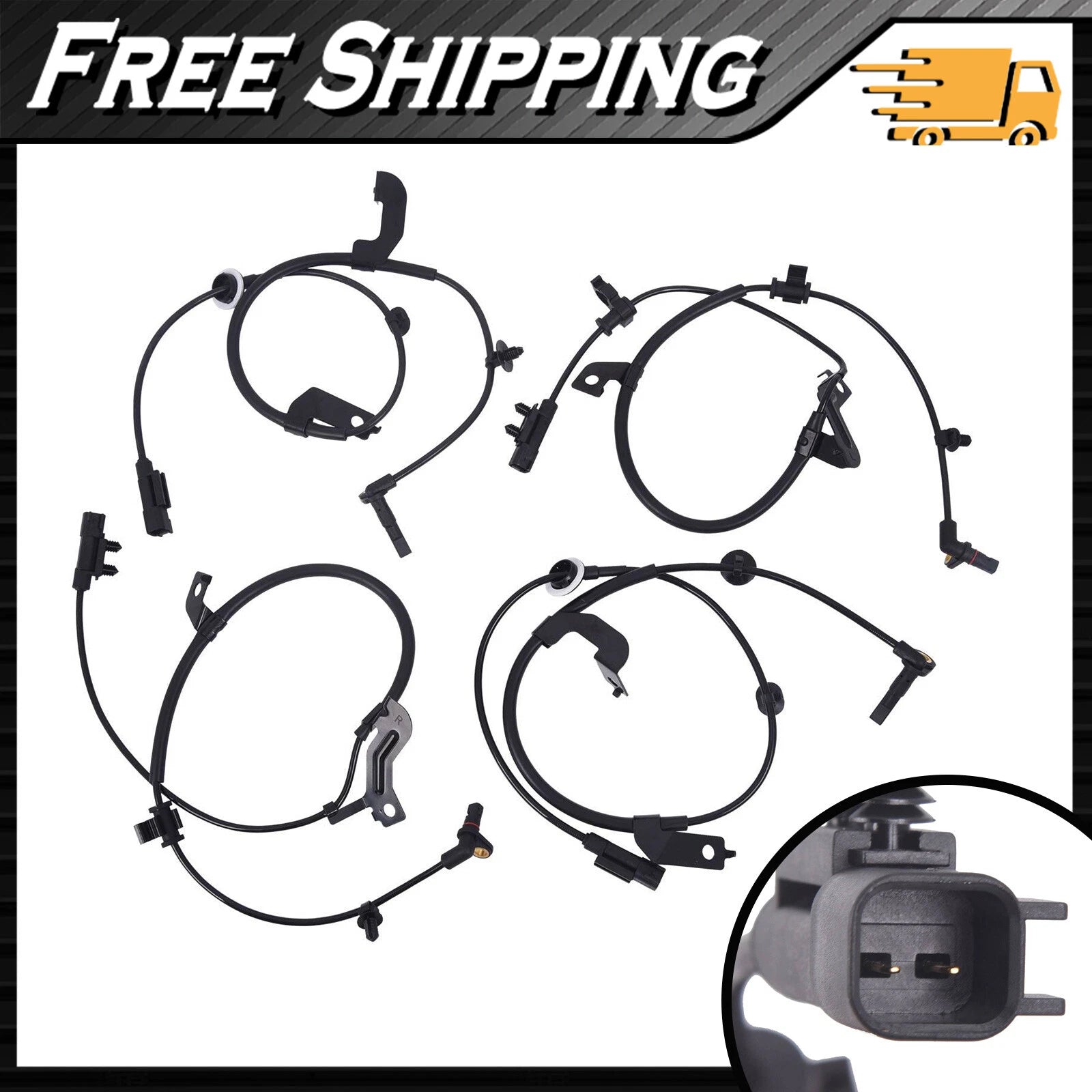 Set of 4 ABS Speed Sensors for Dodge Journey (2009–2020)