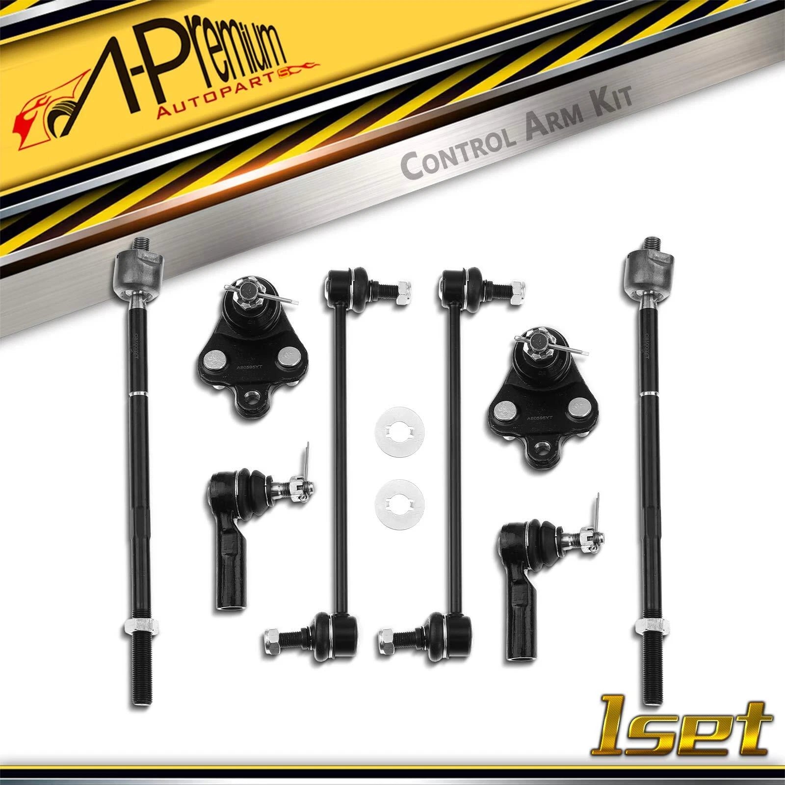 Front Sway Bar Link and Tie Rod End Ball Joint for Toyota Matrix (2003–2006)