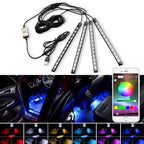 RGB LED Car USB Inner Atmosphere Light Strip for Universal Vehicles (22cm)