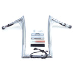 Chrome 16" Prewired Handlebar for Harley FLHR FLHRC (2016–2023)