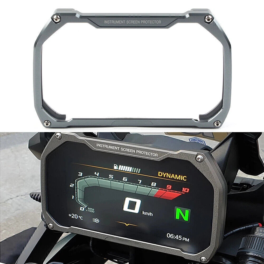 Titanium Meter Frame Cover Screen Protector for BMW R1200GS R1250GS F850GS (2013–2023)