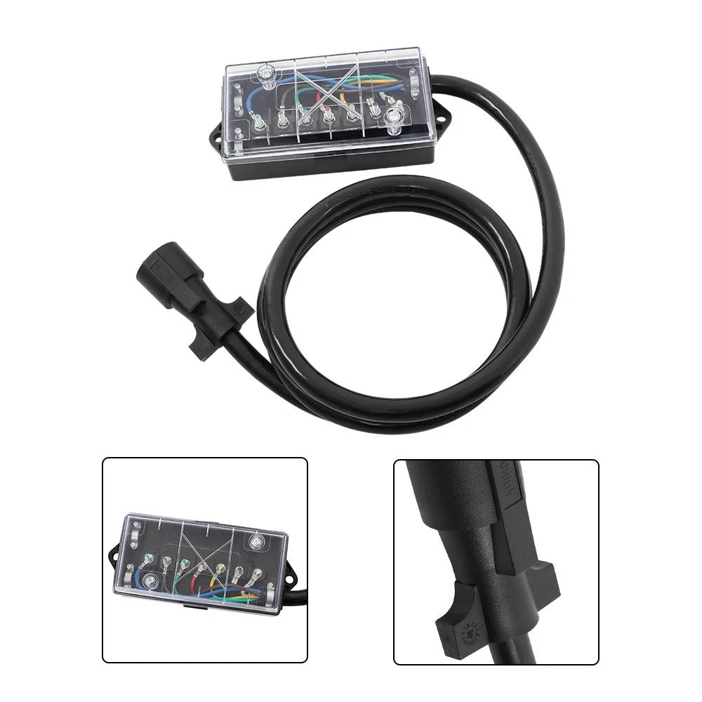 7 Way Trailer Cable with 7 Pin Plug for RV Trailer (8FT)