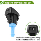 Set of 1 Windshield Washer Nozzle w/ Hose Connector for Jeep (No.4805742AC)