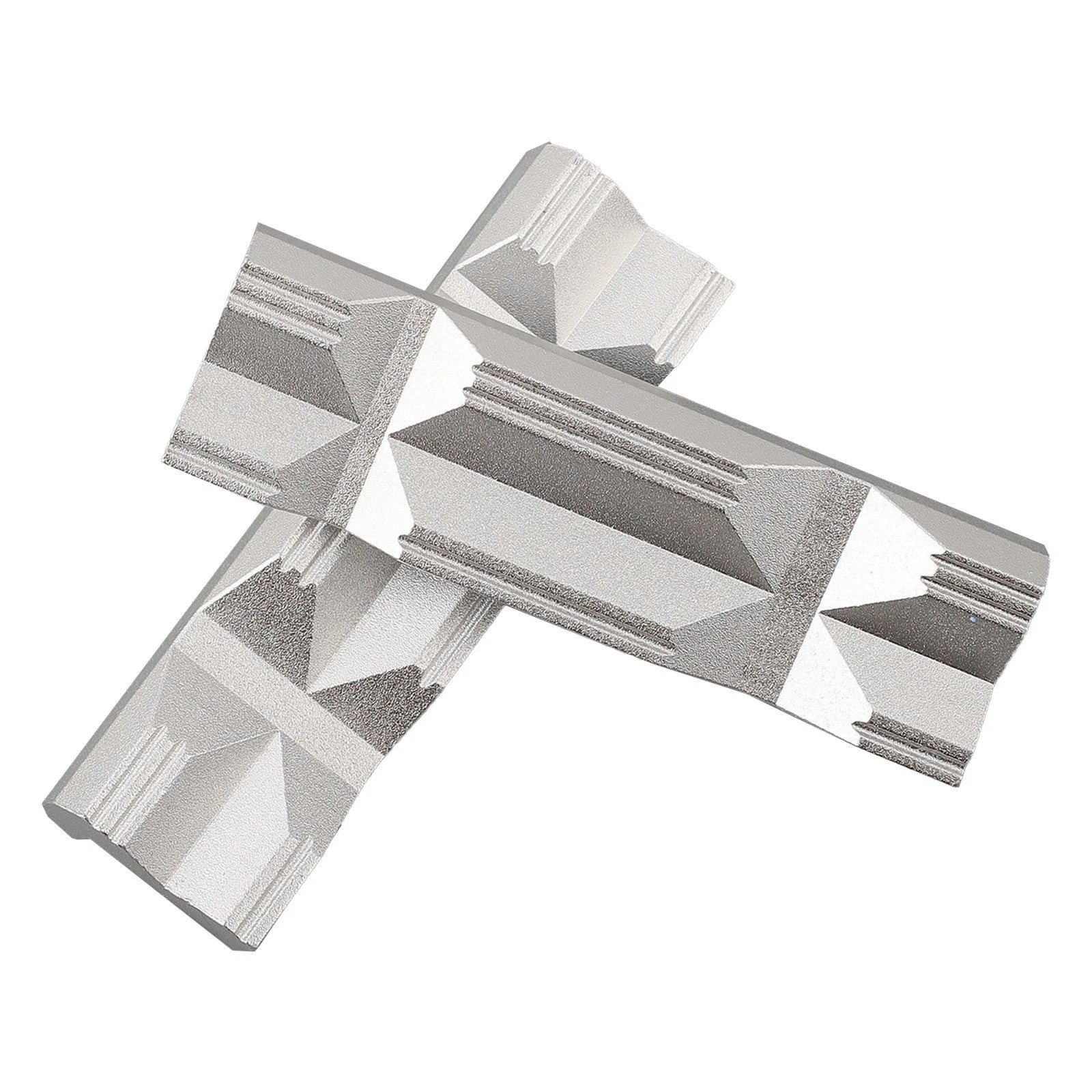 1 Pair Aluminum Alloy V Type Jaw for CNC Milling Vise