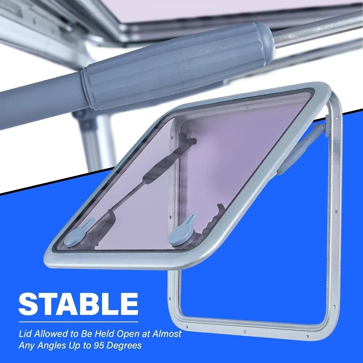 Porthole Window for Boat (22.5" x 22.5") Anodized Aluminum