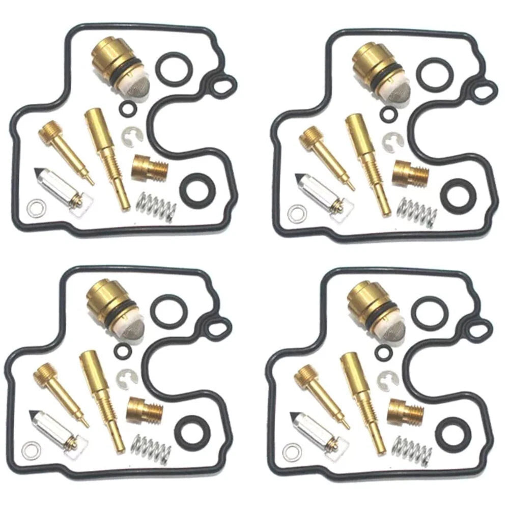 4X Carburetor Rebuild Kit Gasket for Kawasaki ZX600 Ninja ZX6R (2000–2002)