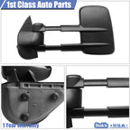 Left Manual Towing Mirror for Chevy Silverado GMC Sierra 1500 2500 3500