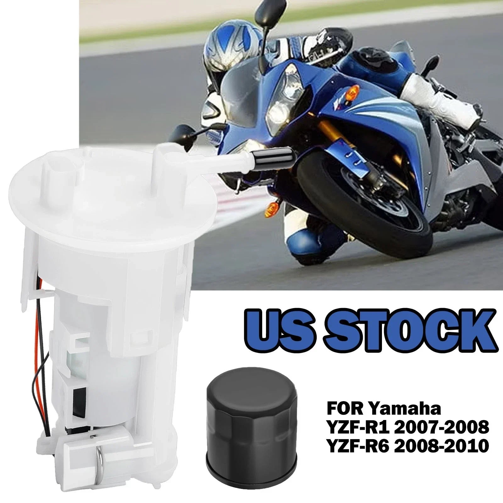 Fuel Pump & Oil Filter 2 x for Yamaha YZF-R1 (2007–2008)