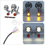 LED Turn Signal Fog Light Bracket for Harley Electra Street Glide FLHX FLHR (2007–2023)