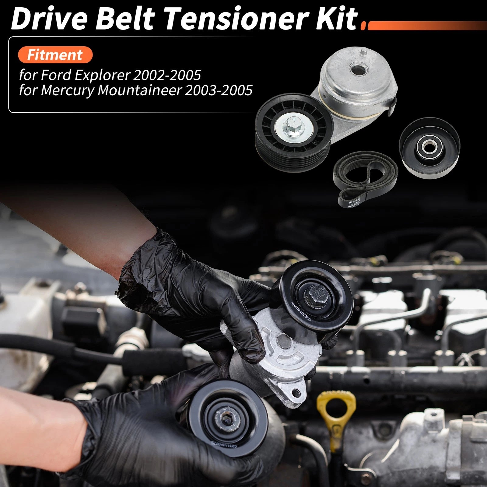 Drive Belt Tensioner Kit for Ford Explorer (2002–2005) 90K-38137