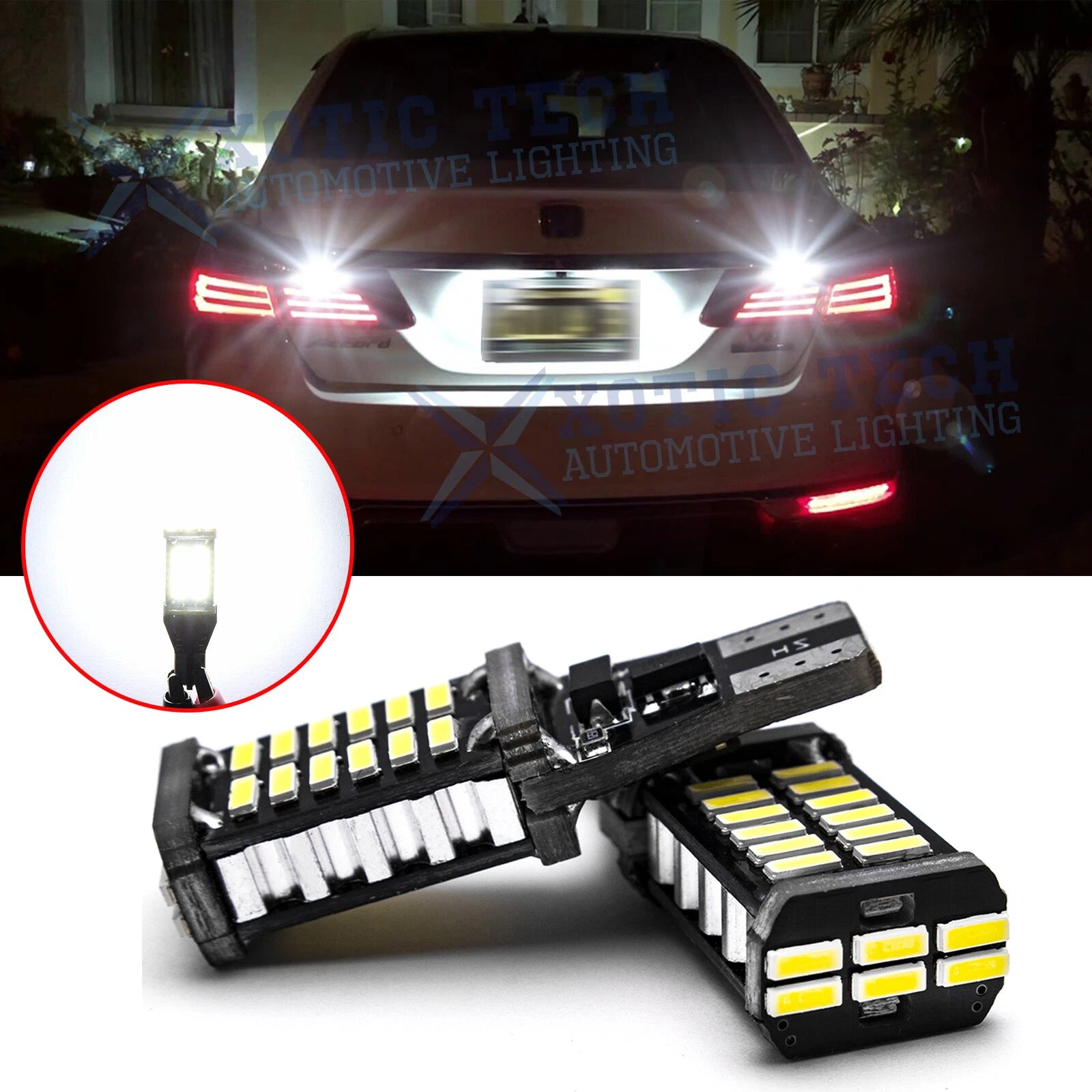 CANbus LED Backup Reverse Light Bulb for Honda Accord Civic (2013–2020)