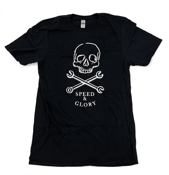 Graphic Skull T Shirt for Black Speed Glory Speed & Glory Logo