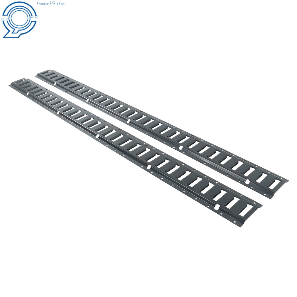 Set of 2 E Track Tie Down Rails for Garages Vans Trailers (5')