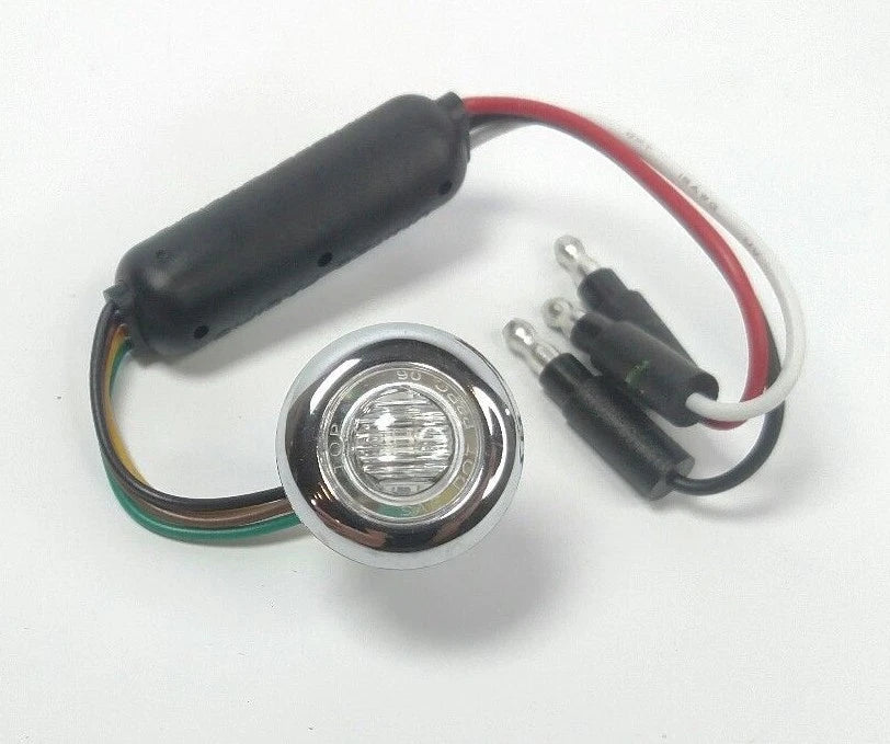 1-1/4 in LED Dual Color Marker Clearance Light for Trucks (Red Blue)