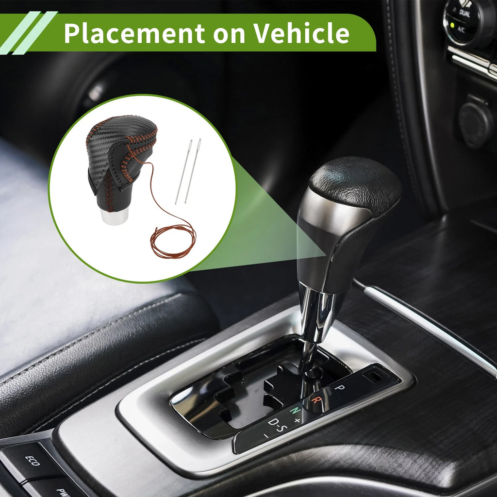 Gear Shift Knob Cover for Toyota CH-R (2018–2022) Black Carbon Fiber