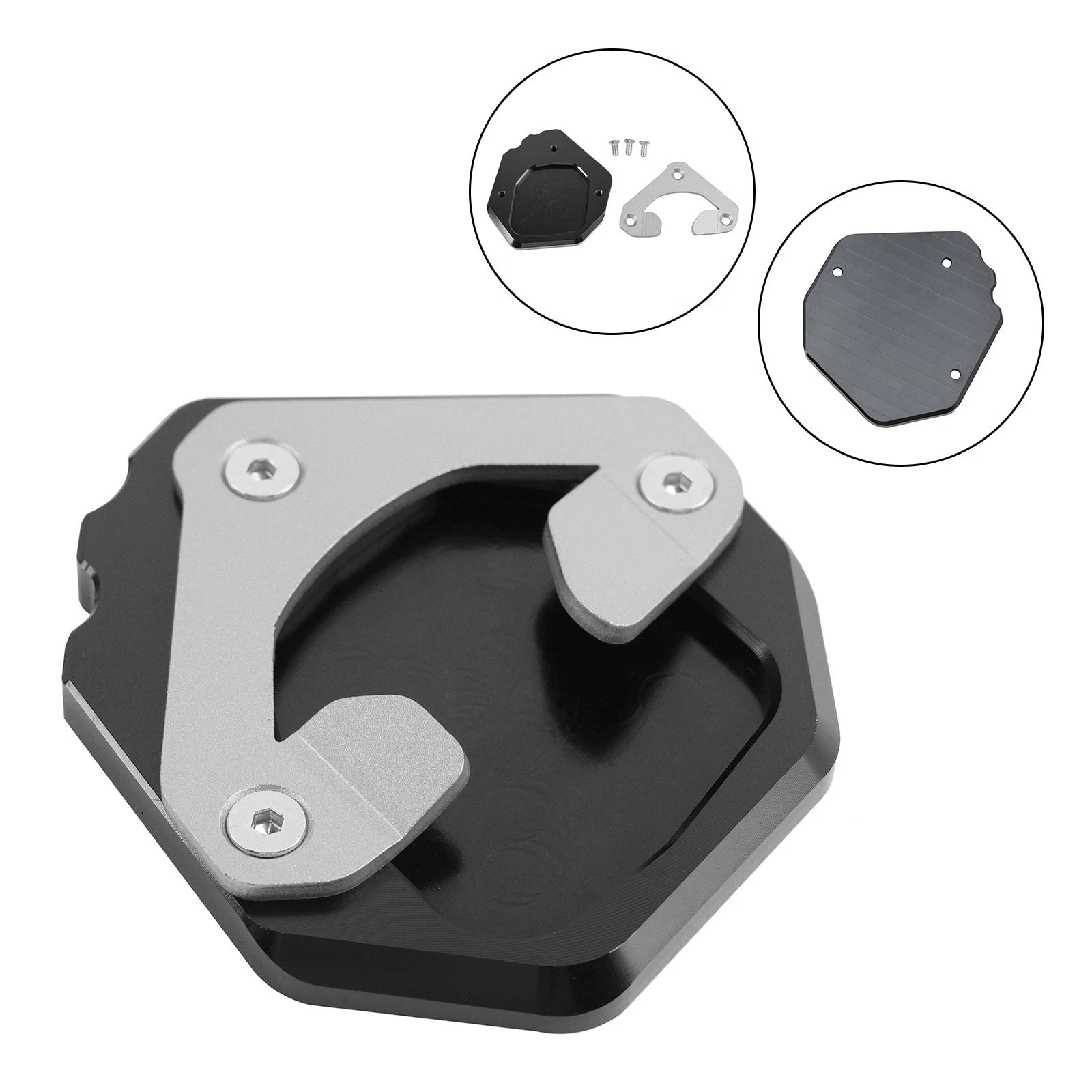 Kickstand Enlarger Plate Pad for Yamaha Tenere 700 (2019–2023)