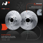 Drilled Brake Rotors & Pads Set for Nissan Murano (2005–2007)
