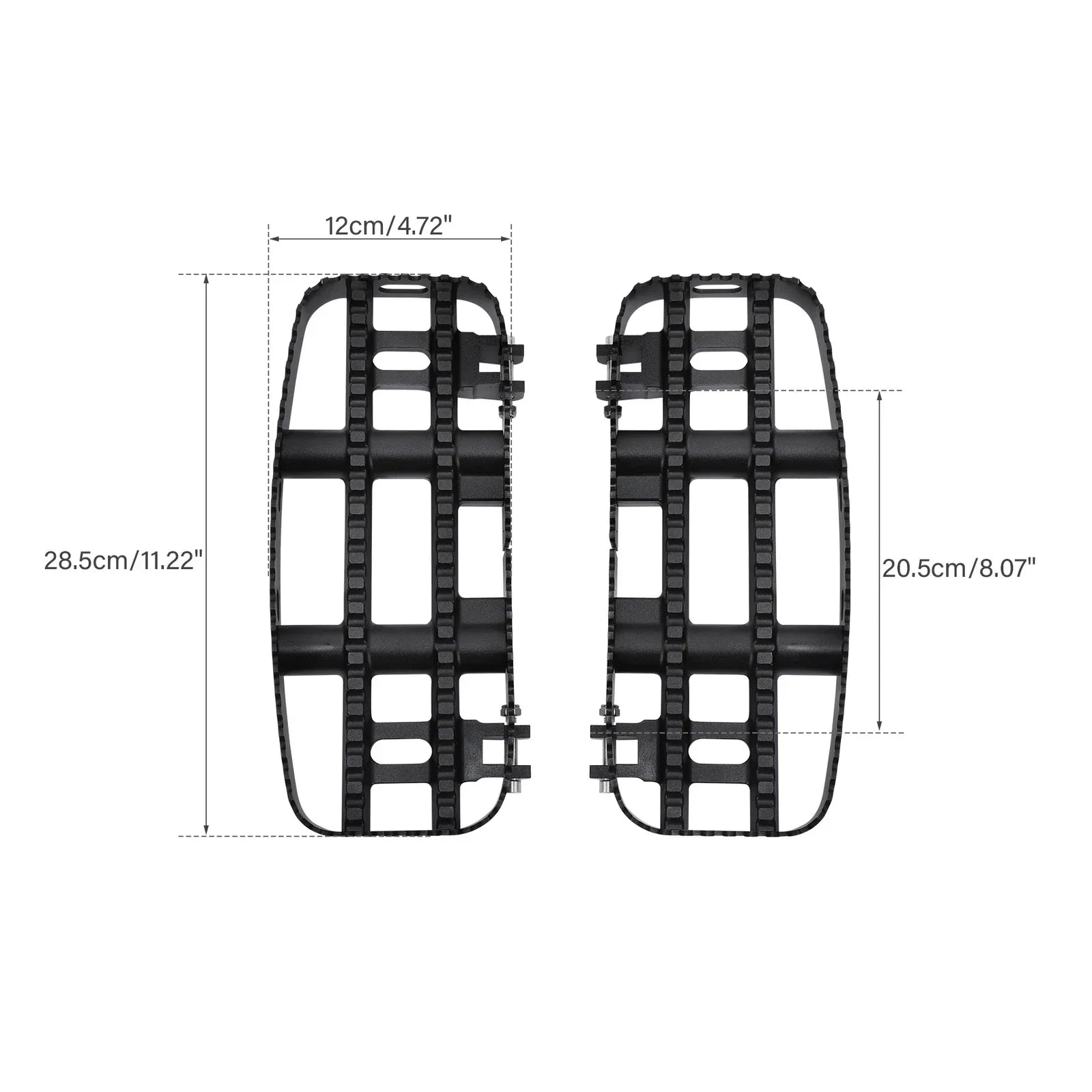 Black Driver Floorboards for Harley Touring Street Glide (2014-2024)