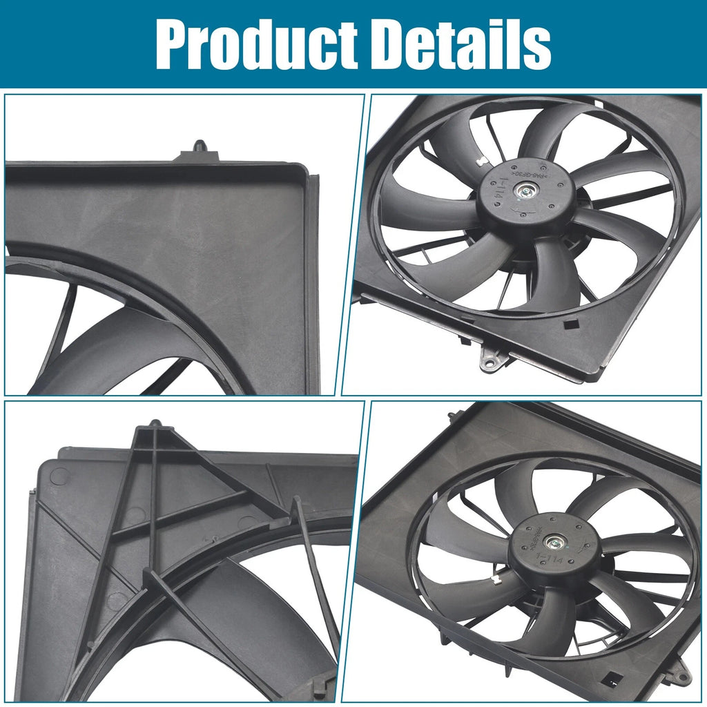 Passenger Side Radiator Cooling Fan Assembly for Honda Odyssey (2011–2017)