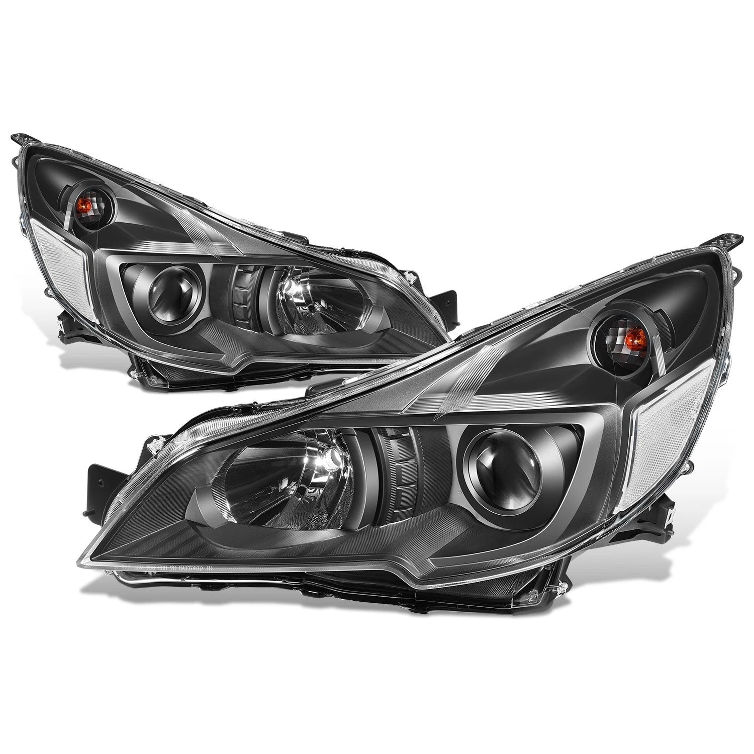 Projector Headlights for Subaru Outback/Legacy (2010–2014) - Black Housing