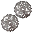 2 Pack Carbide Tip Brush Blades for Cutter Trimmer Weed Eater (Fits 9 Inch)