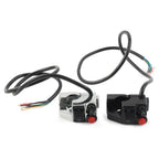 Handlebar Switch Button for Motorcycle Horn Turn Signal Fog Light Headlight BLK