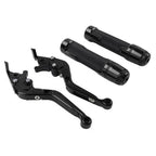 Black Extendable Brake Clutch Levers Set for Suzuki DL1000 (2002–2023)